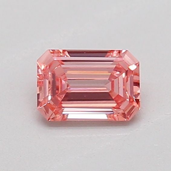 Loose Diamond - EMERALD 0.27ct Fancy Vivid Pink VVS2: Loose Diamond - EMERALD 0.27ct Fancy Vivid Pink VVS2 Source: This is a real non-mined Diamond that has been grown in a lab Shape: EMERALD Carats: 0.27 Color: Fancy Vivid Pink Certification: IGI The Di