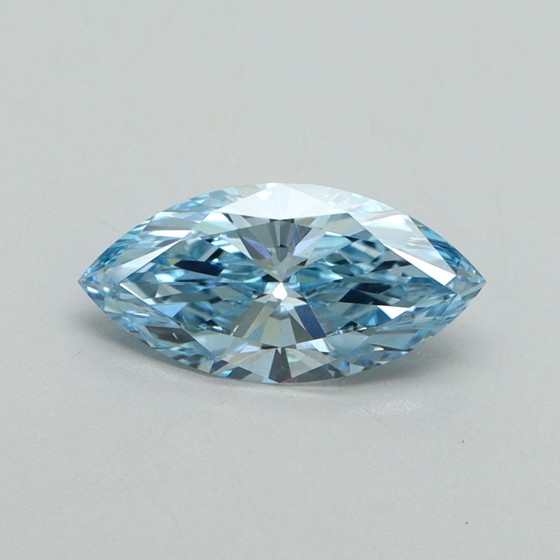 Loose Diamond - MARQUISE 1.05ct Fancy Vivid Blue VS1: Loose Diamond - MARQUISE 1.05ct Fancy Vivid Blue VS1 Source: This is a real non-mined Diamond that has been grown in a lab Shape: MARQUISE Carats: 1.05 Color: Fancy Vivid Blue Certification: IGI Video