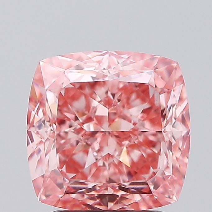 Loose Diamond - CUSHION MODIFIED 3.0ct Fancy Vivid Pink VS1: Loose Diamond - CUSHION MODIFIED 3.0ct Fancy Vivid Pink VS1 Source: This is a real non-mined Diamond that has been grown in a lab Shape: CUSHION MODIFIED Carats: 3.0 Color: Fancy Vivid Pink Certificat