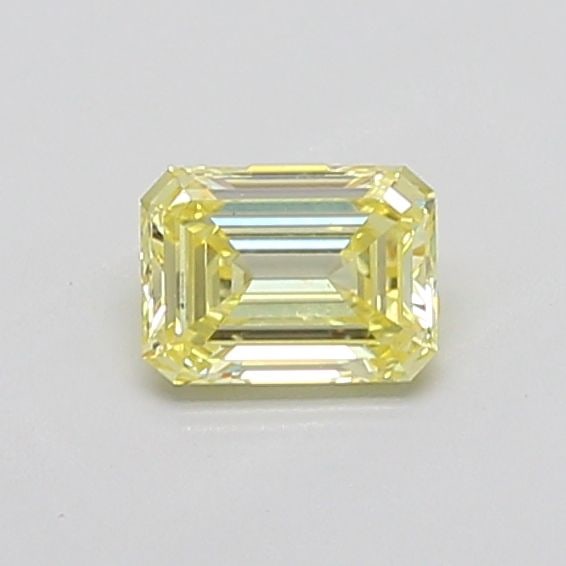 Loose Diamond - EMERALD 0.86ct Fancy Intense Yellow VS1: Loose Diamond - EMERALD 0.86ct Fancy Intense Yellow VS1 Source: This is a real non-mined Diamond that has been grown in a lab Shape: EMERALD Carats: 0.86 Color: Fancy Intense Yellow Certification: IGI