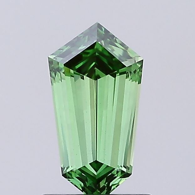 Loose Diamond - HEXAGONAL 0.93ct Fancy Vivid Green VS2: Loose Diamond - HEXAGONAL 0.93ct Fancy Vivid Green VS2 Source: This is a real non-mined Diamond that has been grown in a lab Shape: HEXAGONAL Carats: 0.93 Color: Fancy Vivid Green Certification: IGI V
