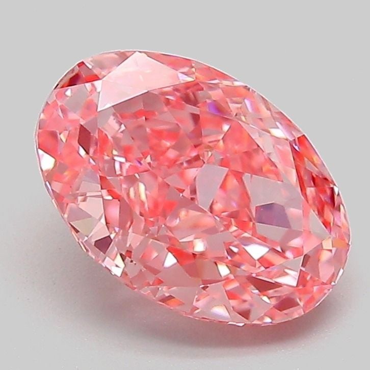 Loose Diamond - OVAL 2.11ct Fancy Vivid Pink VVS2: Loose Diamond - OVAL 2.11ct Fancy Vivid Pink VVS2 Source: This is a real non-mined Diamond that has been grown in a lab Shape: OVAL Carats: 2.11 Color: Fancy Vivid Pink Certification: IGI Video: