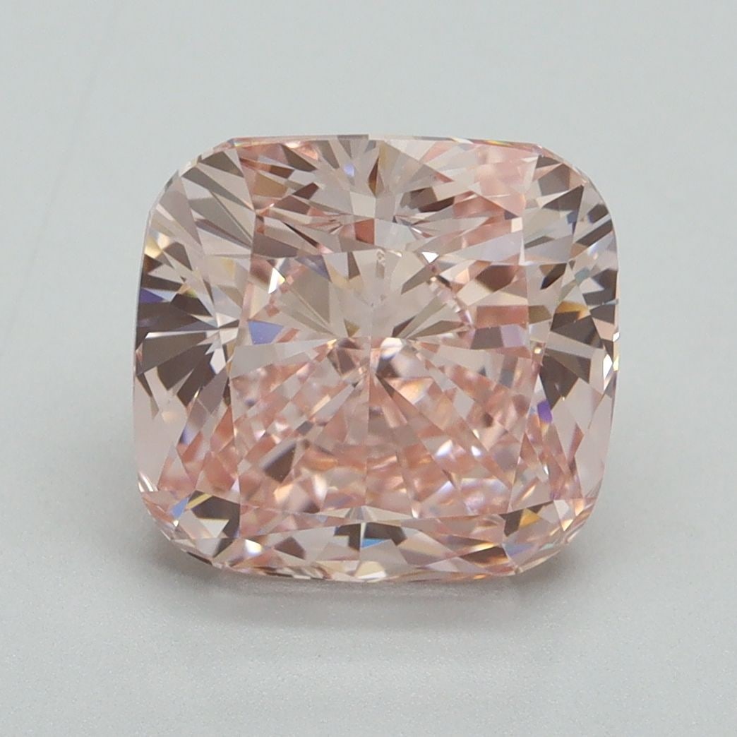 Loose Diamond - CUSHION BRILLIANT 4.22ct Fancy Intense Pink VS1: Loose Diamond - CUSHION BRILLIANT 4.22ct Fancy Intense Pink VS1 Source: This is a real non-mined Diamond that has been grown in a lab Shape: CUSHION BRILLIANT Carats: 4.22 Color: Fancy Intense Pink Ce