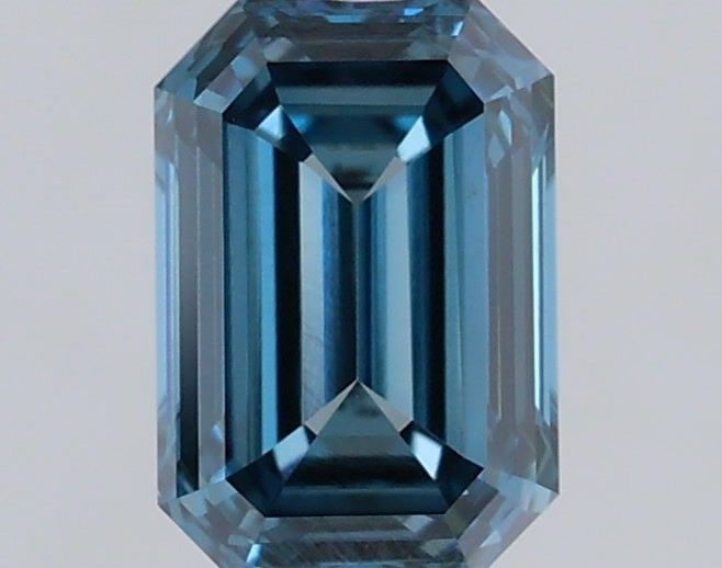 Loose Diamond - EMERALD 0.5ct Fancy Vivid Blue VVS2: Loose Diamond - EMERALD 0.5ct Fancy Vivid Blue VVS2 Source: This is a real non-mined Diamond that has been grown in a lab Shape: EMERALD Carats: 0.5 Color: Fancy Vivid Blue Certification: IGI Video: