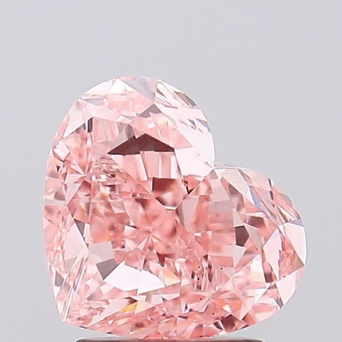 Loose Diamond - HEART 3.04ct Fancy Vivid Pink VS1: Loose Diamond - HEART 3.04ct Fancy Vivid Pink VS1 Source: This is a real non-mined Diamond that has been grown in a lab Shape: HEART Carats: 3.04 Color: Fancy Vivid Pink Certification: IGI Video: