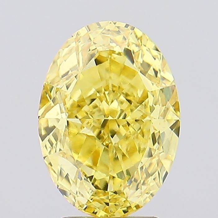 Loose Diamond - OVAL 4.03ct Fancy Vivid Yellow VS1: Loose Diamond - OVAL 4.03ct Fancy Vivid Yellow VS1 Source: This is a real non-mined Diamond that has been grown in a lab Shape: OVAL Carats: 4.03 Color: Fancy Vivid Yellow Certification: IGI Video: