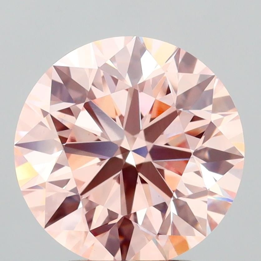 Loose Diamond - ROUND 3.01ct Fancy Intense Pink VS1: Loose Diamond - ROUND 3.01ct Fancy Intense Pink VS1 Source: This is a real non-mined Diamond that has been grown in a lab Shape: ROUND Carats: 3.01 Color: Fancy Intense Pink Certification: IGI Video: