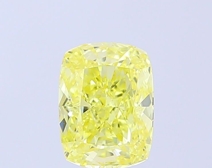 Loose Diamond - CUSHION MODIFIED 1.63ct Fancy Intense Yellow VS2: Loose Diamond - CUSHION MODIFIED 1.63ct Fancy Intense Yellow VS2 Source: This is a real non-mined Diamond that has been grown in a lab Shape: CUSHION MODIFIED Carats: 1.63 Color: Fancy Intense Yellow 