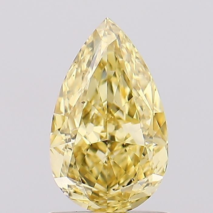 Loose Diamond - PEAR 1.14ct Fancy Intense Yellow VS2: Loose Diamond - PEAR 1.14ct Fancy Intense Yellow VS2 Source: This is a real non-mined Diamond that has been grown in a lab Shape: PEAR Carats: 1.14 Color: Fancy Intense Yellow Certification: IGI Video