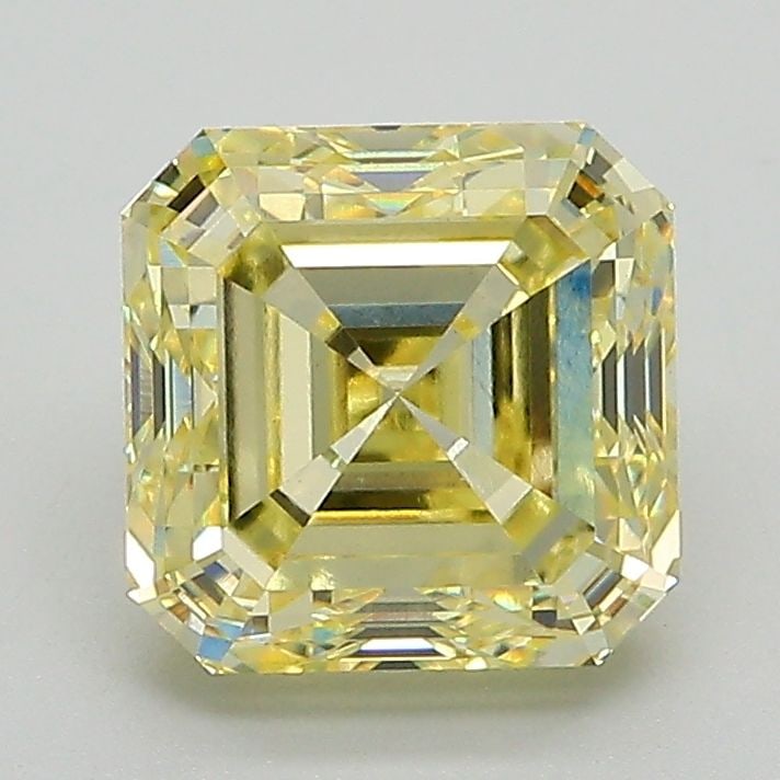 Loose Diamond - SQUARE EMERALD 2.3ct Fancy Intense Yellow VVS2: Loose Diamond - SQUARE EMERALD 2.3ct Fancy Intense Yellow VVS2 Source: This is a real non-mined Diamond that has been grown in a lab Shape: SQUARE EMERALD Carats: 2.3 Color: Fancy Intense Yellow Certi