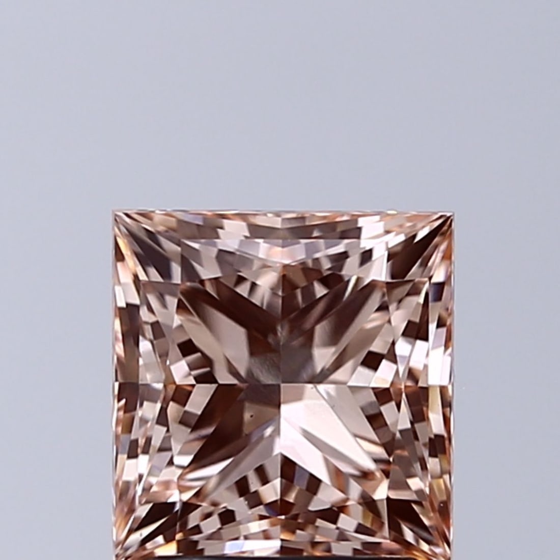 Loose Diamond - PRINCESS 2.01ct Fancy Intense Orange Pink VS1: Loose Diamond - PRINCESS 2.01ct Fancy Intense Orange Pink VS1 Source: This is a real non-mined Diamond that has been grown in a lab Shape: PRINCESS Carats: 2.01 Color: Fancy Intense Orange Pink Certif
