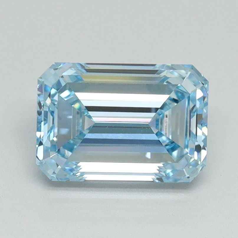 Loose Diamond - EMERALD 1.52ct Fancy Intense Blue VVS2: Loose Diamond - EMERALD 1.52ct Fancy Intense Blue VVS2 Source: This is a real non-mined Diamond that has been grown in a lab Shape: EMERALD Carats: 1.52 Color: Fancy Intense Blue Certification: IGI Vi