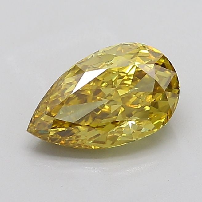 Loose Diamond - PEAR 2.79ct Fancy Vivid Yellow VS1: Loose Diamond - PEAR 2.79ct Fancy Vivid Yellow VS1 Source: This is a real non-mined Diamond that has been grown in a lab Shape: PEAR Carats: 2.79 Color: Fancy Vivid Yellow Certification: IGI Video: