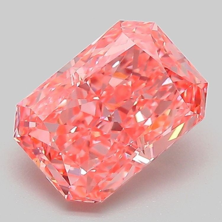 Loose Diamond - RADIANT 2.05ct Fancy Vivid Pink VS1: Loose Diamond - RADIANT 2.05ct Fancy Vivid Pink VS1 Source: This is a real non-mined Diamond that has been grown in a lab Shape: RADIANT Carats: 2.05 Color: Fancy Vivid Pink Certification: IGI Video:
