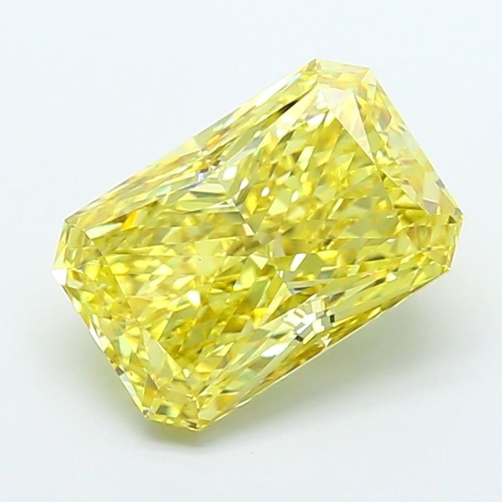 Loose Diamond - RADIANT 5.1ct Fancy Intense Yellow VS2: Loose Diamond - RADIANT 5.1ct Fancy Intense Yellow VS2 Source: This is a real non-mined Diamond that has been grown in a lab Shape: RADIANT Carats: 5.1 Color: Fancy Intense Yellow Certification: IGI V