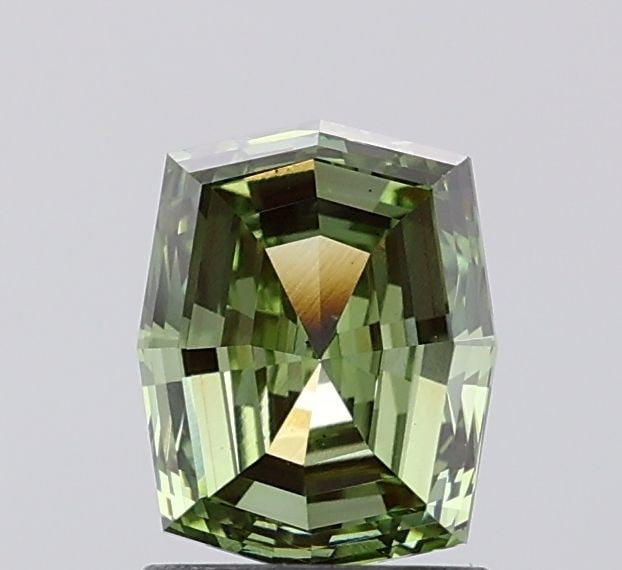 Loose Diamond - CUSHION MODIFIED 1.34ct Fancy Vivid Green VS2: Loose Diamond - CUSHION MODIFIED 1.34ct Fancy Vivid Green VS2 Source: This is a real non-mined Diamond that has been grown in a lab Shape: CUSHION MODIFIED Carats: 1.34 Color: Fancy Vivid Green Certif
