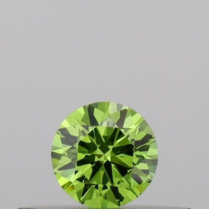 Loose Diamond - ROUND 0.18ct Fancy Vivid Green VS1: Loose Diamond - ROUND 0.18ct Fancy Vivid Green VS1 Source: This is a real non-mined Diamond that has been grown in a lab Shape: ROUND Carats: 0.18 Color: Fancy Vivid Green Certification: IGI Video: