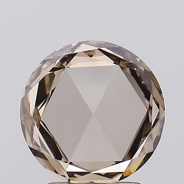 Loose Diamond - ROSE 2.3ct Fancy Light Gray Brown VVS2: Loose Diamond - ROSE 2.3ct Fancy Light Gray Brown VVS2 Source: This is a real non-mined Diamond that has been grown in a lab Shape: ROSE Carats: 2.3 Color: Fancy Light Gray Brown Certification: IGI Vi