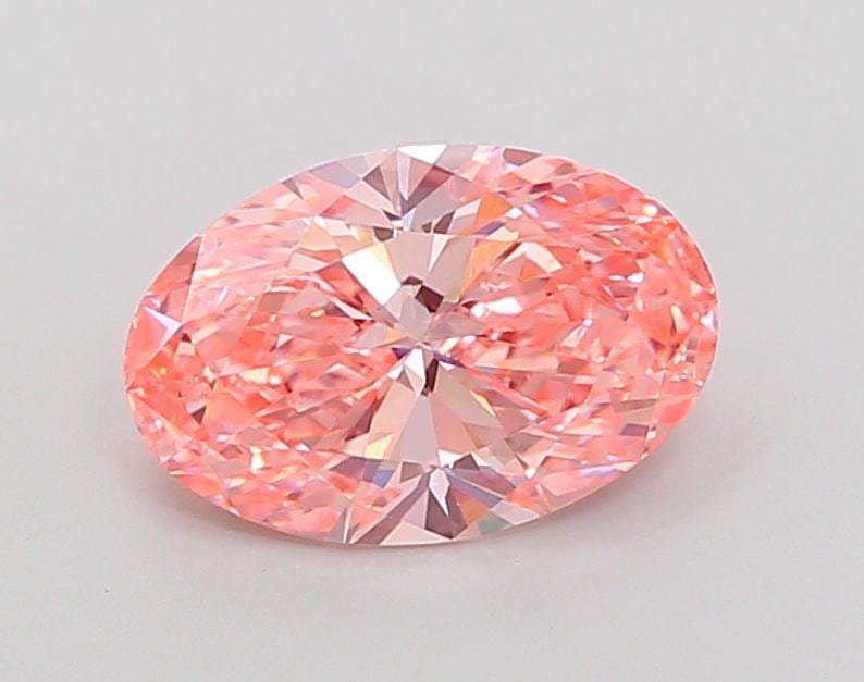 Loose Diamond - OVAL 3.0ct Fancy Vivid Pink VS1: Loose Diamond - OVAL 3.0ct Fancy Vivid Pink VS1 Source: This is a real non-mined Diamond that has been grown in a lab Shape: OVAL Carats: 3.0 Color: Fancy Vivid Pink Certification: IGI Video: