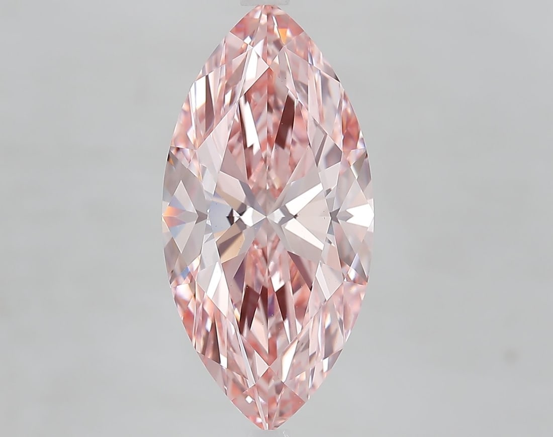 Loose Diamond - MARQUISE 5.68ct Fancy Vivid Pink VS1: Loose Diamond - MARQUISE 5.68ct Fancy Vivid Pink VS1 Source: This is a real non-mined Diamond that has been grown in a lab Shape: MARQUISE Carats: 5.68 Color: Fancy Vivid Pink Certification: IGI Video