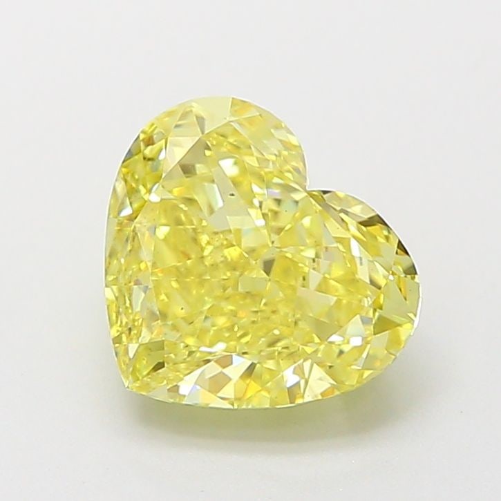 Loose Diamond - HEART 2.01ct Fancy Intense Yellow VS2: Loose Diamond - HEART 2.01ct Fancy Intense Yellow VS2 Source: This is a real non-mined Diamond that has been grown in a lab Shape: HEART Carats: 2.01 Color: Fancy Intense Yellow Certification: IGI Vid