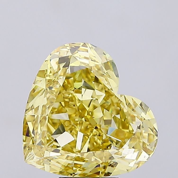 Loose Diamond - HEART 8.07ct Fancy Intense Yellow VS1: Loose Diamond - HEART 8.07ct Fancy Intense Yellow VS1 Source: This is a real non-mined Diamond that has been grown in a lab Shape: HEART Carats: 8.07 Color: Fancy Intense Yellow Certification: IGI Vid