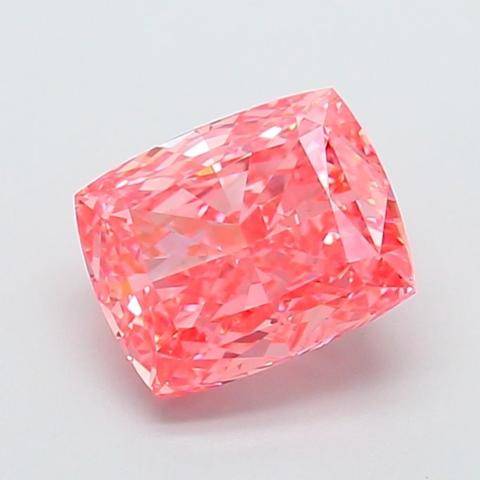 Loose Diamond - CUSHION MODIFIED 3.06ct Fancy Vivid Pink VS1: Loose Diamond - CUSHION MODIFIED 3.06ct Fancy Vivid Pink VS1 Source: This is a real non-mined Diamond that has been grown in a lab Shape: CUSHION MODIFIED Carats: 3.06 Color: Fancy Vivid Pink Certific