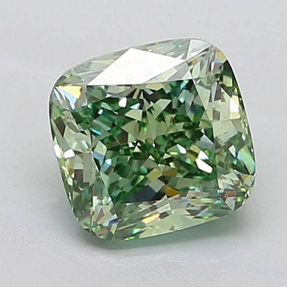 Loose Diamond - CUSHION MODIFIED 3.01ct Fancy Vivid Green SI1: Loose Diamond - CUSHION MODIFIED 3.01ct Fancy Vivid Green SI1 Source: This is a real non-mined Diamond that has been grown in a lab Shape: CUSHION MODIFIED Carats: 3.01 Color: Fancy Vivid Green Certif