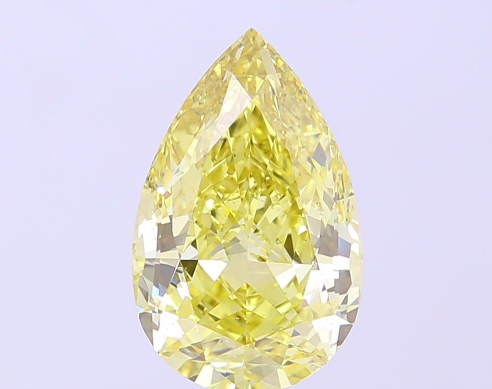 Loose Diamond - PEAR 4.02ct Fancy Intense Yellow VS2: Loose Diamond - PEAR 4.02ct Fancy Intense Yellow VS2 Source: This is a real non-mined Diamond that has been grown in a lab Shape: PEAR Carats: 4.02 Color: Fancy Intense Yellow Certification: IGI Video