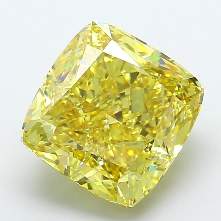 Loose Diamond - CUSHION MODIFIED 7.58ct Fancy Intense Yellow VS1: Loose Diamond - CUSHION MODIFIED 7.58ct Fancy Intense Yellow VS1 Source: This is a real non-mined Diamond that has been grown in a lab Shape: CUSHION MODIFIED Carats: 7.58 Color: Fancy Intense Yellow 