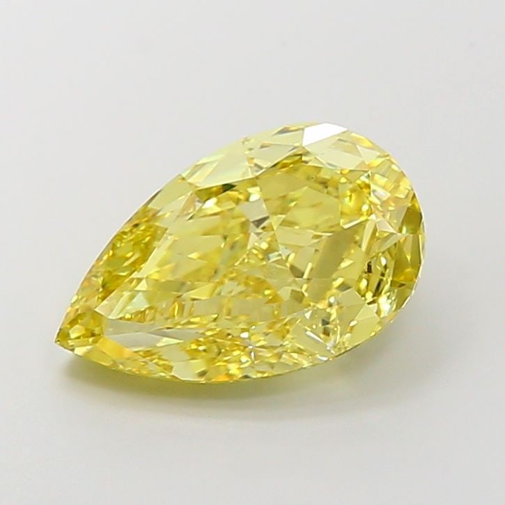 Loose Diamond - PEAR 5.52ct Fancy Intense Yellow VS1: Loose Diamond - PEAR 5.52ct Fancy Intense Yellow VS1 Source: This is a real non-mined Diamond that has been grown in a lab Shape: PEAR Carats: 5.52 Color: Fancy Intense Yellow Certification: IGI Video