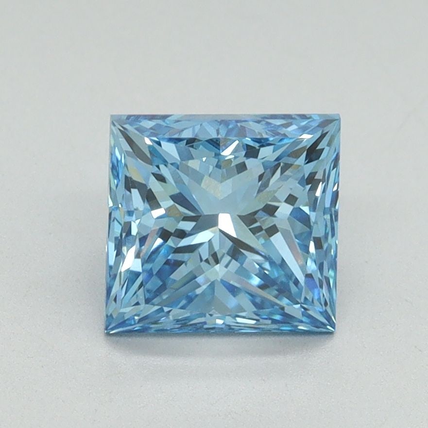 Loose Diamond - PRINCESS 1.7ct Fancy Vivid Blue VS1: Loose Diamond - PRINCESS 1.7ct Fancy Vivid Blue VS1 Source: This is a real non-mined Diamond that has been grown in a lab Shape: PRINCESS Carats: 1.7 Color: Fancy Vivid Blue Certification: IGI Video: