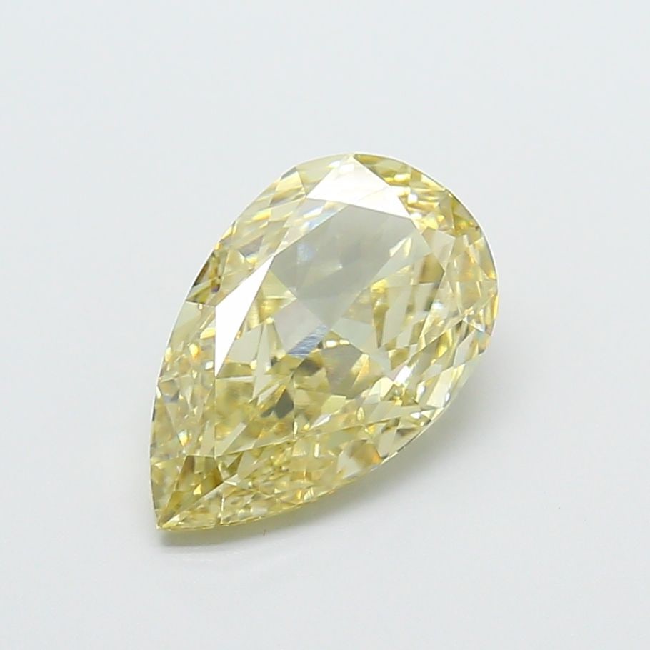 Loose Diamond - PEAR 3.08ct Fancy Yellow VVS2: Loose Diamond - PEAR 3.08ct Fancy Yellow VVS2 Source: This is a real non-mined Diamond that has been grown in a lab Shape: PEAR Carats: 3.08 Color: Fancy Yellow Certification: IGI Video: