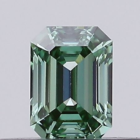 Loose Diamond - EMERALD 0.26ct Fancy Vivid Green VS1: Loose Diamond - EMERALD 0.26ct Fancy Vivid Green VS1 Source: This is a real non-mined Diamond that has been grown in a lab Shape: EMERALD Carats: 0.26 Color: Fancy Vivid Green Certification: NONE Vide