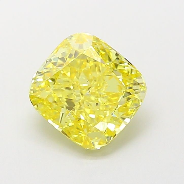 Loose Diamond - CUSHION MODIFIED 2.9ct Fancy Vivid Yellow VS2: Loose Diamond - CUSHION MODIFIED 2.9ct Fancy Vivid Yellow VS2 Source: This is a real non-mined Diamond that has been grown in a lab Shape: CUSHION MODIFIED Carats: 2.9 Color: Fancy Vivid Yellow Certif