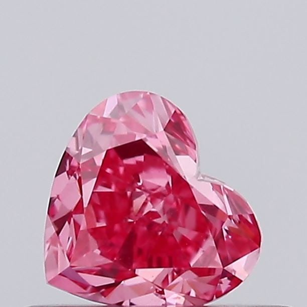 Loose Diamond - HEART 0.43ct Fancy Vivid Pink VVS2: Loose Diamond - HEART 0.43ct Fancy Vivid Pink VVS2 Source: This is a real non-mined Diamond that has been grown in a lab Shape: HEART Carats: 0.43 Color: Fancy Vivid Pink Certification: IGI Video: