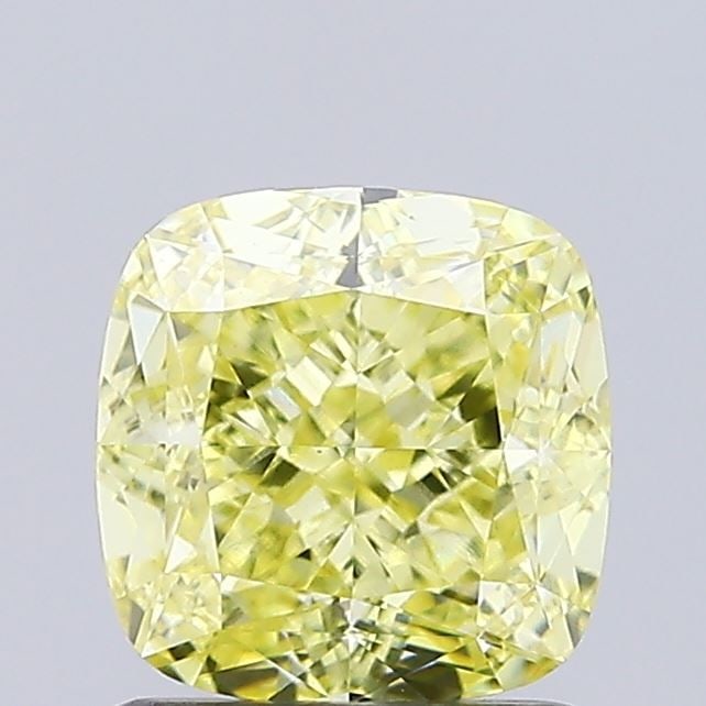 Loose Diamond - CUSHION MODIFIED 1.2ct Fancy Yellow VVS2: Loose Diamond - CUSHION MODIFIED 1.2ct Fancy Yellow VVS2 Source: This is a real non-mined Diamond that has been grown in a lab Shape: CUSHION MODIFIED Carats: 1.2 Color: Fancy Yellow Certification: IG