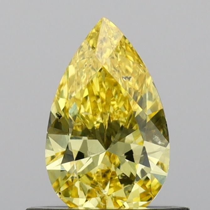 Loose Diamond - PEAR 0.55ct Fancy Vivid Yellow SI1: Loose Diamond - PEAR 0.55ct Fancy Vivid Yellow SI1 Source: This is a real non-mined Diamond that has been grown in a lab Shape: PEAR Carats: 0.55 Color: Fancy Vivid Yellow Certification: IGI Video: