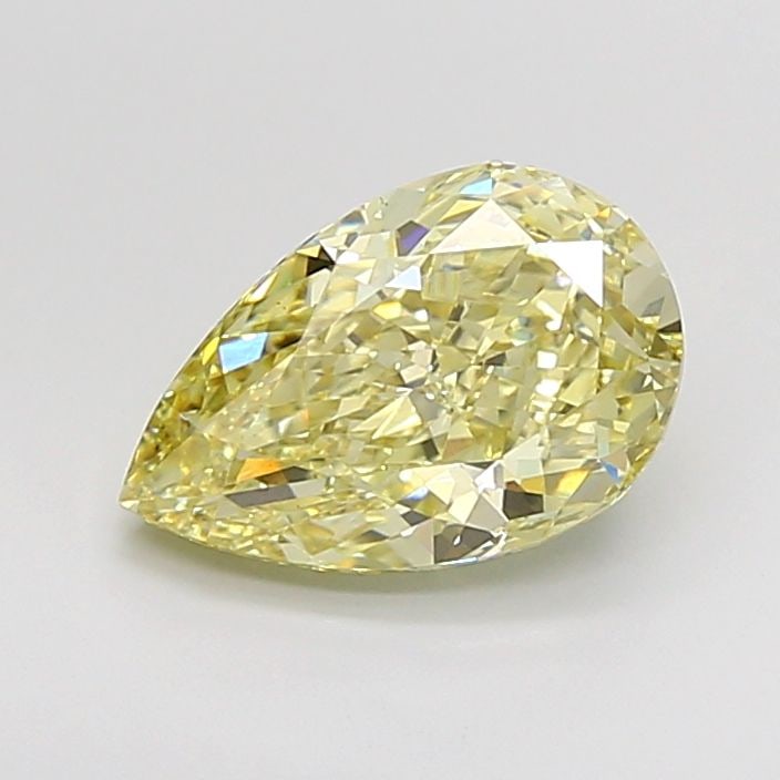 Loose Diamond - PEAR 3.06ct Fancy Yellow VS1: Loose Diamond - PEAR 3.06ct Fancy Yellow VS1 Source: This is a real non-mined Diamond that has been grown in a lab Shape: PEAR Carats: 3.06 Color: Fancy Yellow Certification: IGI Video:
