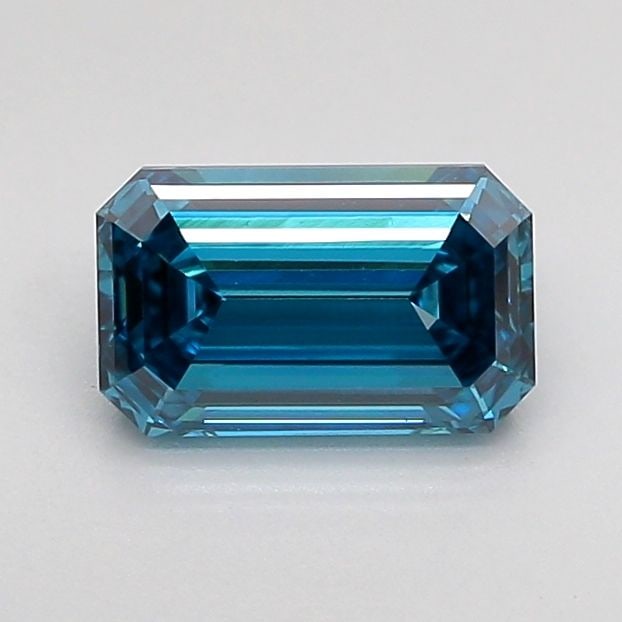 Loose Diamond - EMERALD 1.01ct Fancy Vivid Blue VS1: Loose Diamond - EMERALD 1.01ct Fancy Vivid Blue VS1 Source: This is a real non-mined Diamond that has been grown in a lab Shape: EMERALD Carats: 1.01 Color: Fancy Vivid Blue Certification: IGI Video: