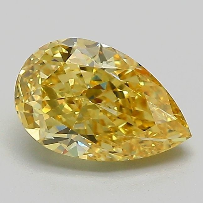 Loose Diamond - PEAR 1.14ct Fancy Intense Yellow VS1: Loose Diamond - PEAR 1.14ct Fancy Intense Yellow VS1 Source: This is a real non-mined Diamond that has been grown in a lab Shape: PEAR Carats: 1.14 Color: Fancy Intense Yellow Certification: IGI Video