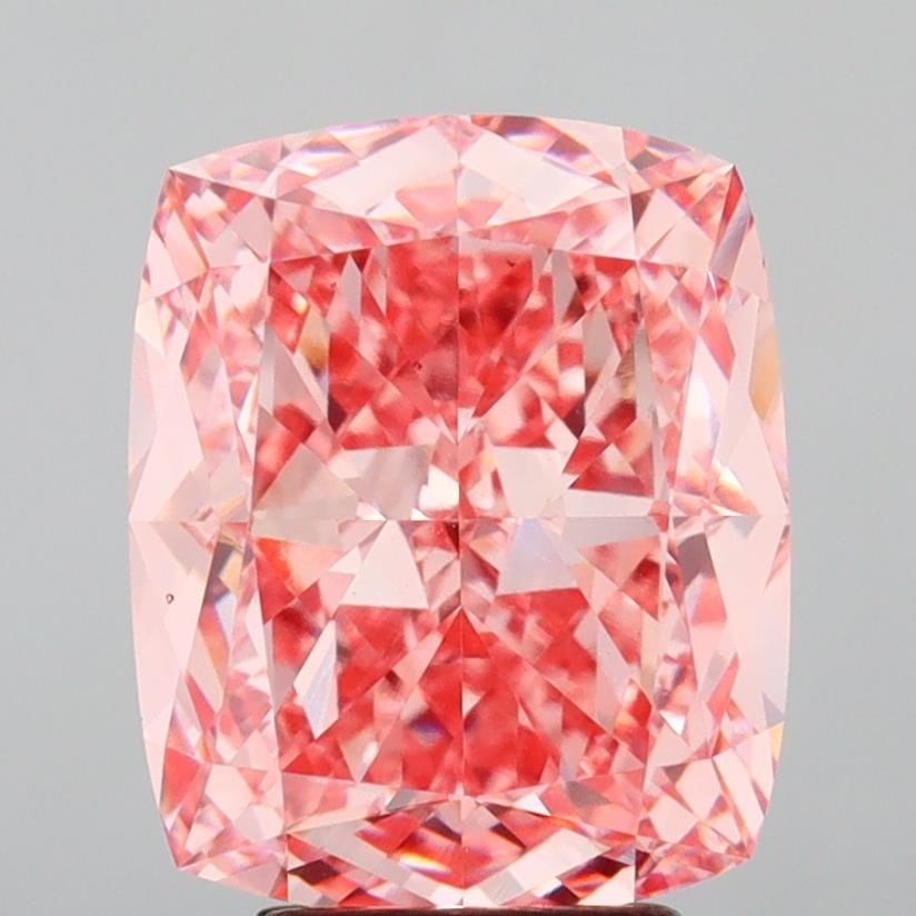 Loose Diamond - CUSHION MODIFIED 6.0ct Fancy Vivid Pink VS1: Loose Diamond - CUSHION MODIFIED 6.0ct Fancy Vivid Pink VS1 Source: This is a real non-mined Diamond that has been grown in a lab Shape: CUSHION MODIFIED Carats: 6.0 Color: Fancy Vivid Pink Certificat