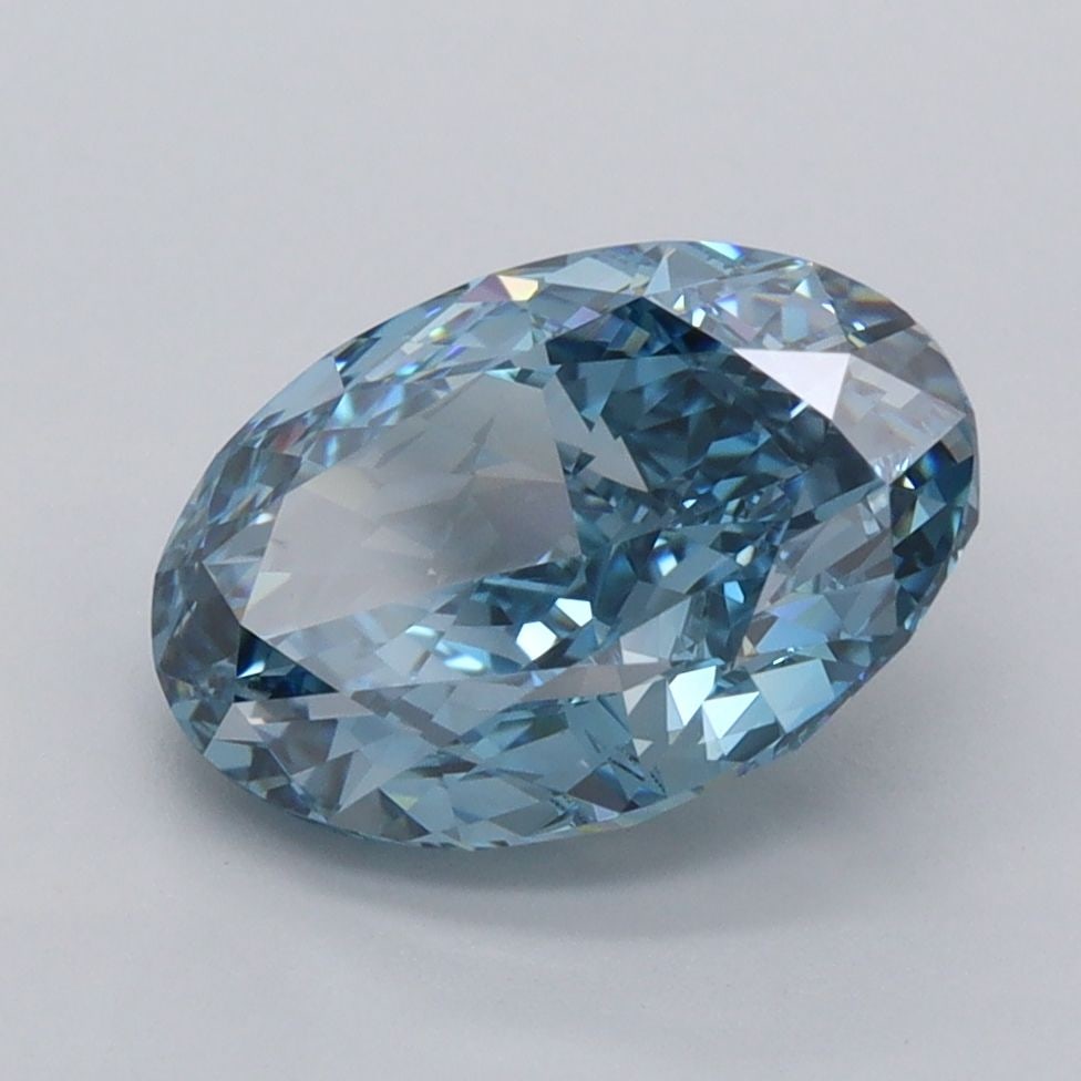 Loose Diamond - OVAL 3.06ct Fancy Vivid Blue VS1: Loose Diamond - OVAL 3.06ct Fancy Vivid Blue VS1 Source: This is a real non-mined Diamond that has been grown in a lab Shape: OVAL Carats: 3.06 Color: Fancy Vivid Blue Certification: IGI Video: