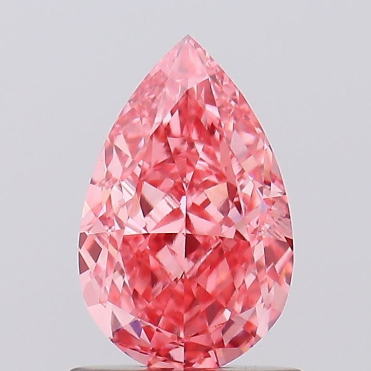Loose Diamond - PEAR 1.01ct Fancy Vivid Pink VVS2: Loose Diamond - PEAR 1.01ct Fancy Vivid Pink VVS2 Source: This is a real non-mined Diamond that has been grown in a lab Shape: PEAR Carats: 1.01 Color: Fancy Vivid Pink Certification: IGI Video: