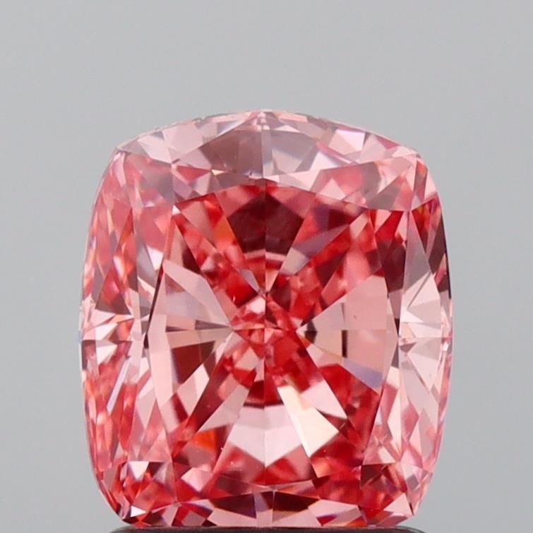 Loose Diamond - CUSHION MODIFIED 1.54ct Fancy Vivid Pink VS1: Loose Diamond - CUSHION MODIFIED 1.54ct Fancy Vivid Pink VS1 Source: This is a real non-mined Diamond that has been grown in a lab Shape: CUSHION MODIFIED Carats: 1.54 Color: Fancy Vivid Pink Certific