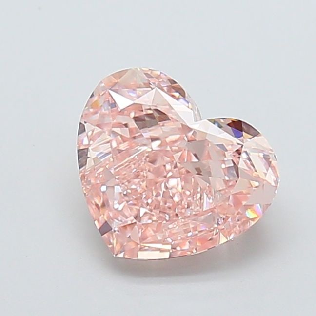 Loose Diamond - HEART 2.53ct Fancy Pink VS1: Loose Diamond - HEART 2.53ct Fancy Pink VS1 Source: This is a real non-mined Diamond that has been grown in a lab Shape: HEART Carats: 2.53 Color: Fancy Pink Certification: IGI Video: