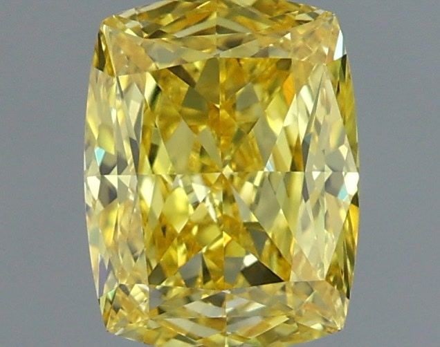 Loose Diamond - CUSHION MODIFIED 1.0ct Fancy Vivid Yellow VS1: Loose Diamond - CUSHION MODIFIED 1.0ct Fancy Vivid Yellow VS1 Source: This is a real non-mined Diamond that has been grown in a lab Shape: CUSHION MODIFIED Carats: 1.0 Color: Fancy Vivid Yellow Certif