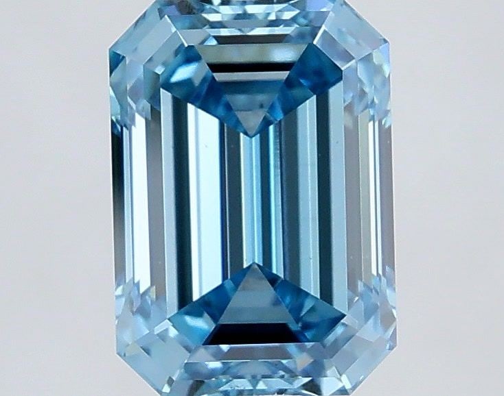 Loose Diamond - EMERALD 2.0ct Fancy Vivid Blue VS1: Loose Diamond - EMERALD 2.0ct Fancy Vivid Blue VS1 Source: This is a real non-mined Diamond that has been grown in a lab Shape: EMERALD Carats: 2.0 Color: Fancy Vivid Blue Certification: IGI Video: