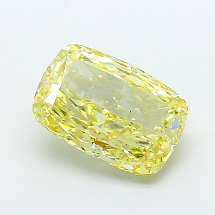 Loose Diamond - CUSHION MODIFIED 5.1ct Fancy Intense Yellow SI1: Loose Diamond - CUSHION MODIFIED 5.1ct Fancy Intense Yellow SI1 Source: This is a real non-mined Diamond that has been grown in a lab Shape: CUSHION MODIFIED Carats: 5.1 Color: Fancy Intense Yellow Ce