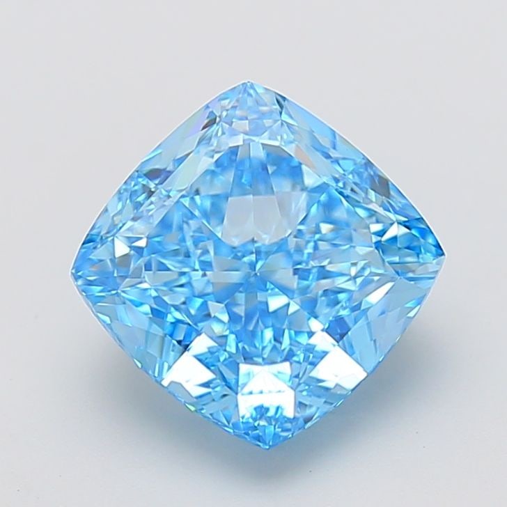 Loose Diamond - CUSHION MODIFIED 5.07ct Fancy Vivid Blue VVS2: Loose Diamond - CUSHION MODIFIED 5.07ct Fancy Vivid Blue VVS2 Source: This is a real non-mined Diamond that has been grown in a lab Shape: CUSHION MODIFIED Carats: 5.07 Color: Fancy Vivid Blue Certifi